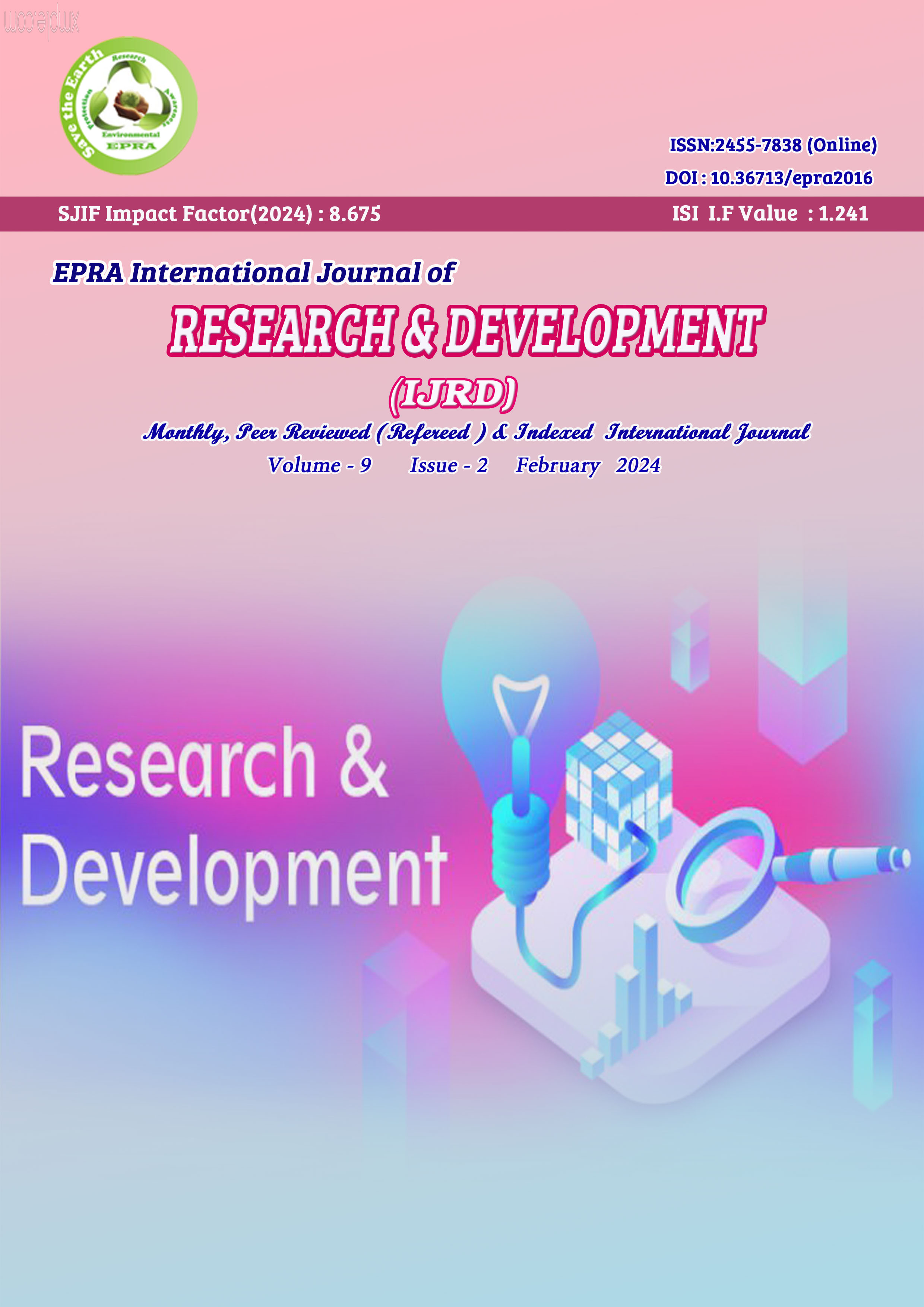 EPRA International Journal of Research & Development (IJRD)